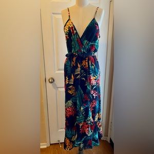 Tropical Print Cami Dress